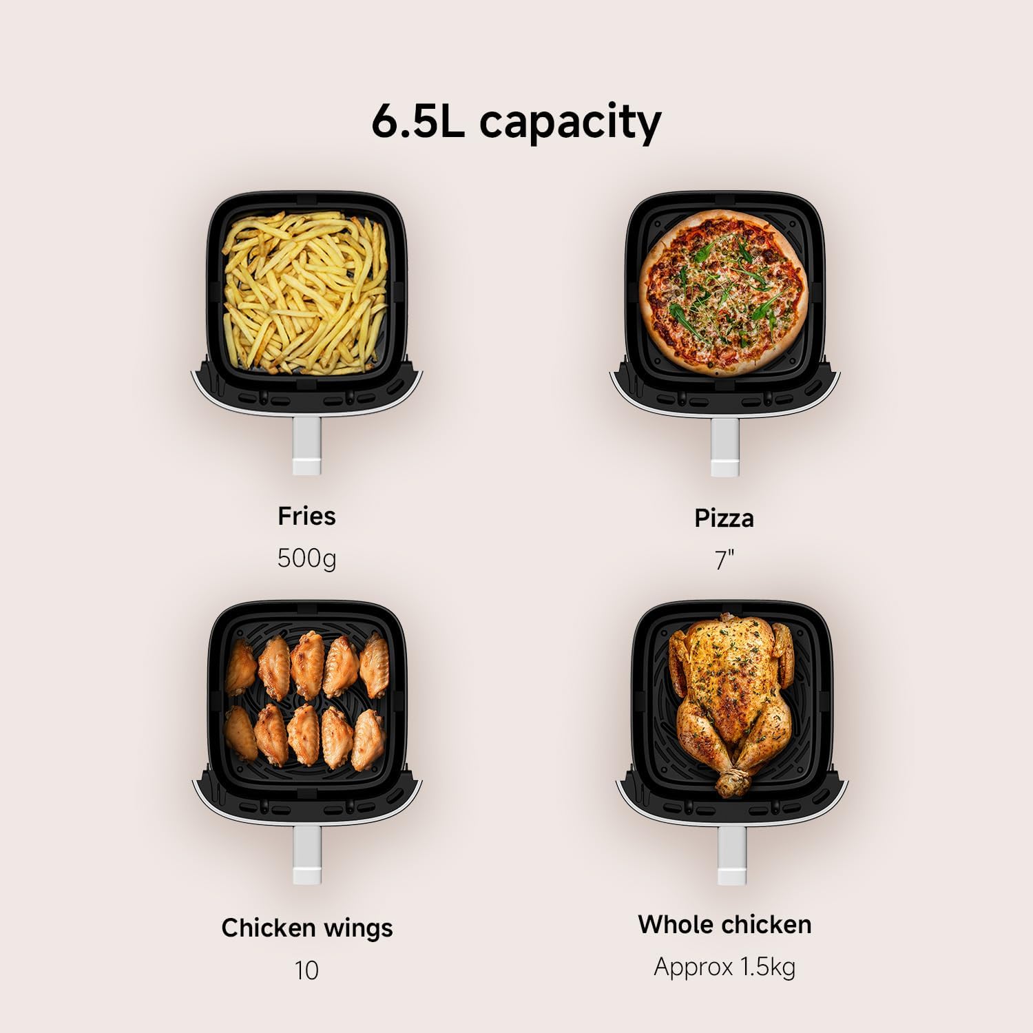 Xiaomi Mi Smart Air Fryer 6.5L - White UK