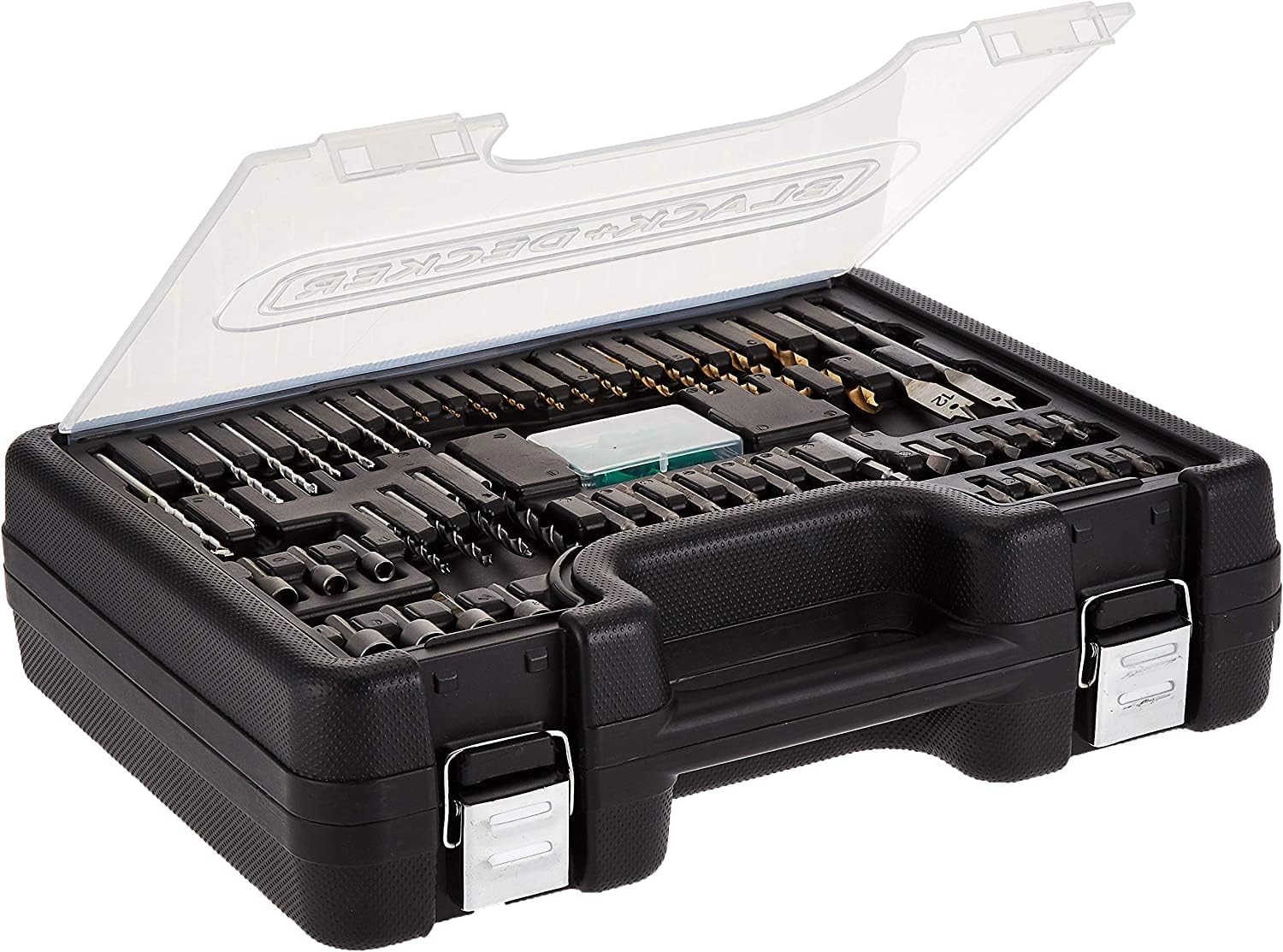 B+D Hammer Drill 13mm 650W + 50pc Accessories + Kitbox