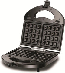 Black & Decker 3 In 1 Interchangeable 780W TS2130-B5, Grill & Waffle& Sandwich Maker Silver/Black - (International Warranty)