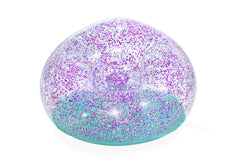 Bestway 1.14M X 1.12M X 66CM Glitter Dream Inflate-A-Chair Air Chair (1 chair, repair patch) Age 6+