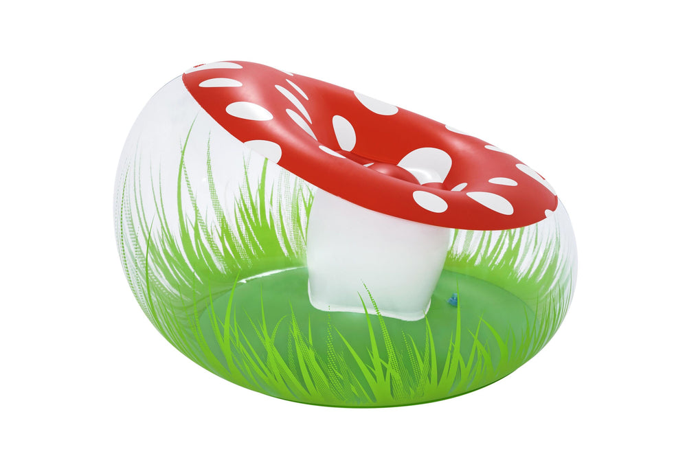 Bestway 1.12M X 1.12M X 66CM Mighty Mushroom Air Chair (1 chair, repair patch) Age 6+