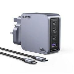 UGREEN Nexode Pro 160W 4-Port USB C GaN Fast Charger Set UK25878