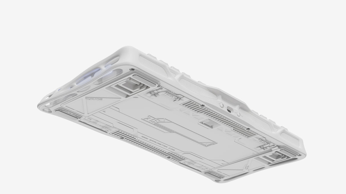 GravaStar Mercury K1 75% Wireless Mechanical Gaming Keyboard,Gradient White