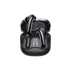 Promate Serix Hybrid ANC True Wireless Earbuds with 6-Mic ENC, Bluetooth 6.0, Wireless Charging Case,Black