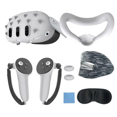 مجموعة غطاء حماية سيليكون مسطح سداسي الشكل من Gamax Meta Quest 3 - أبيض