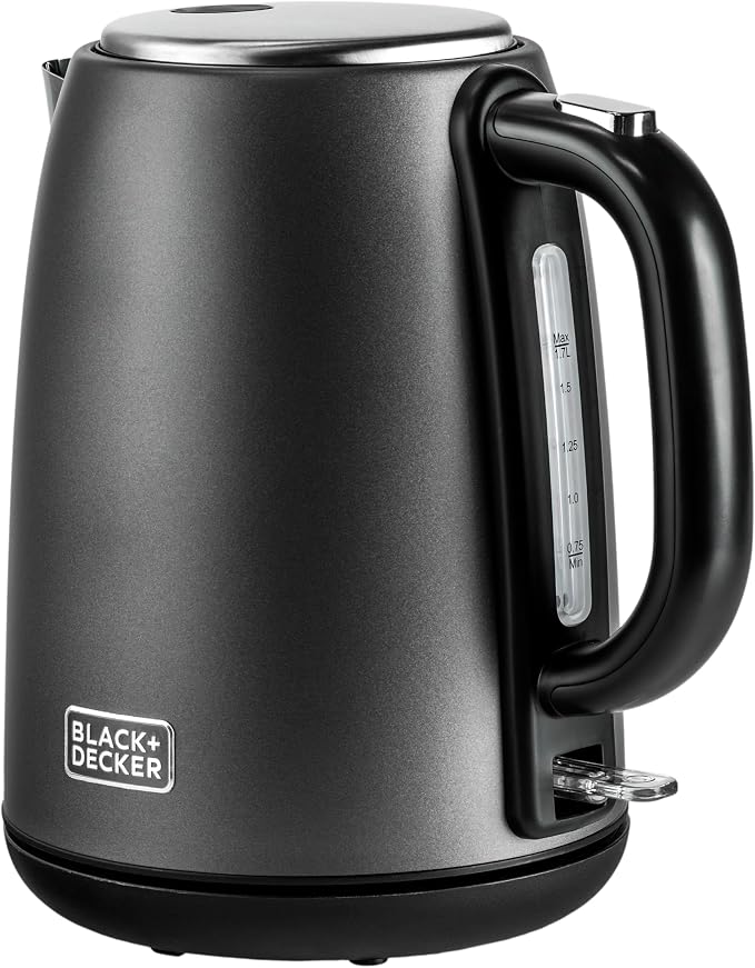 Black & Decker  Premium Steel Kettel 1.7L 2200 W, Overheat protection