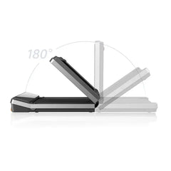 King Smith R3 Hybrid Walking Pad Foldable Treadmill with Max Speed 12 km/h, 1HP Brushless Motor - Black