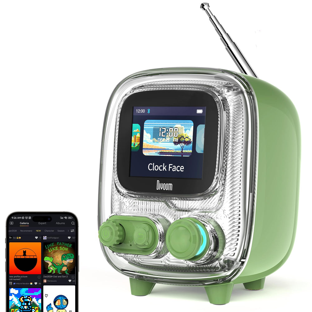 Divoom Tiivoo-2 Photo Album & Lyrics Bluetooth Mini Speaker - Vintage Green