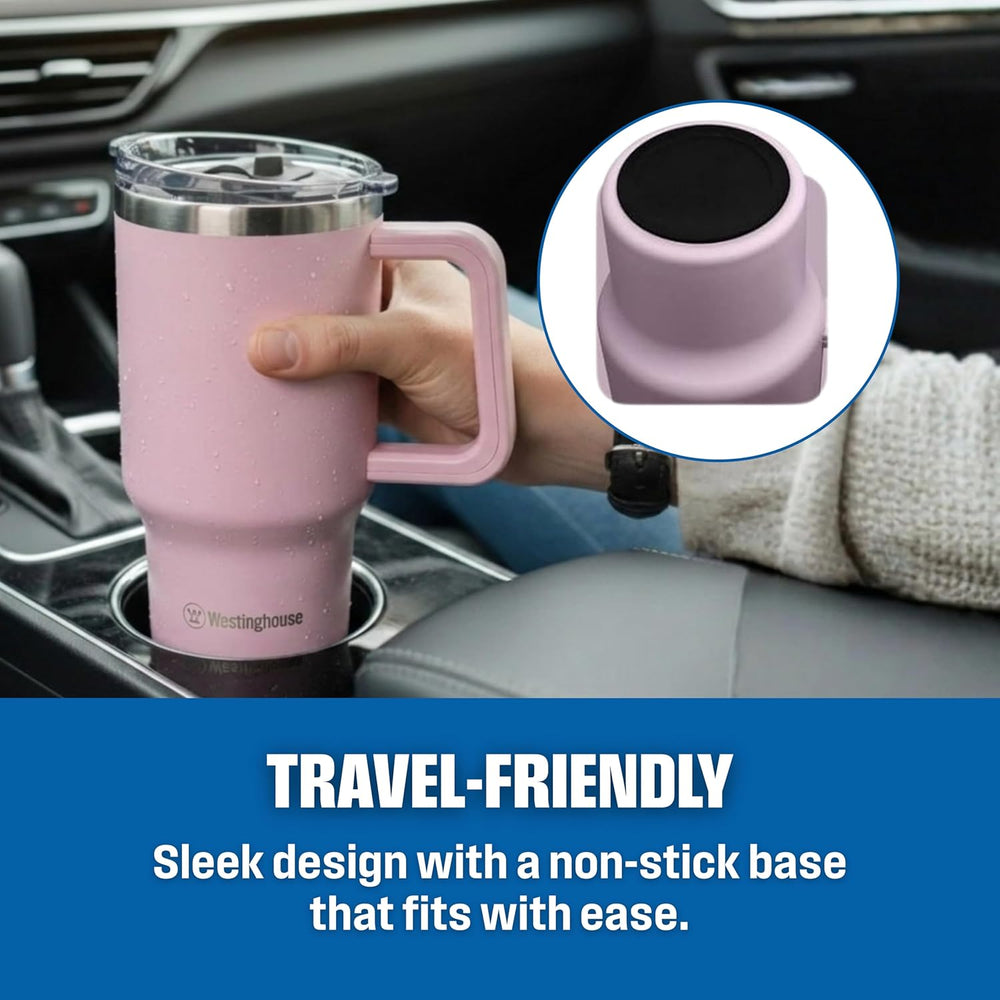 Westing House 32oz Double-Wall Stainless Steel Insulated Tumbler | BPA-Free Reusable Cup for Coffee, Water, Iced Tea & More | 6 hrs Hot & 9 hrs Cold | Ideal for Indoor & Outdoor Use | Pink