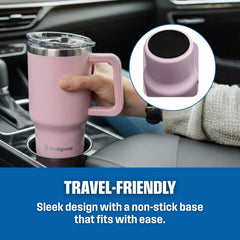 Westing House 32oz Double-Wall Stainless Steel Insulated Tumbler | BPA-Free Reusable Cup for Coffee, Water, Iced Tea & More | 6 hrs Hot & 9 hrs Cold | Ideal for Indoor & Outdoor Use | Pink