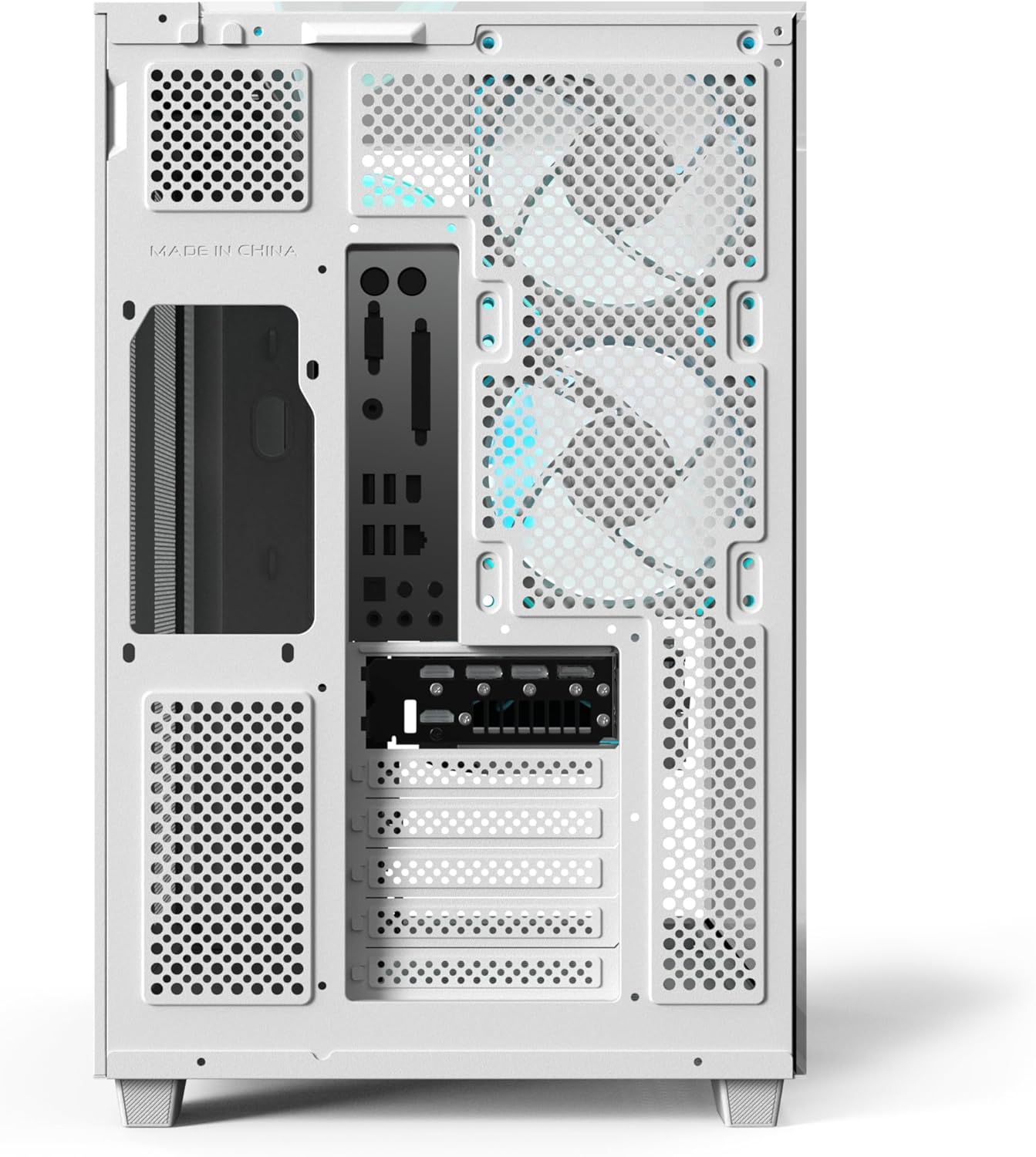 ACER V333 ATX PC Case, Full Tower Gaming Computer Case with Tempered Glass Panels, 8 Pre-Installed RGB Fans, Remote Control, SPCC Steel Frame, 3 USB Ports