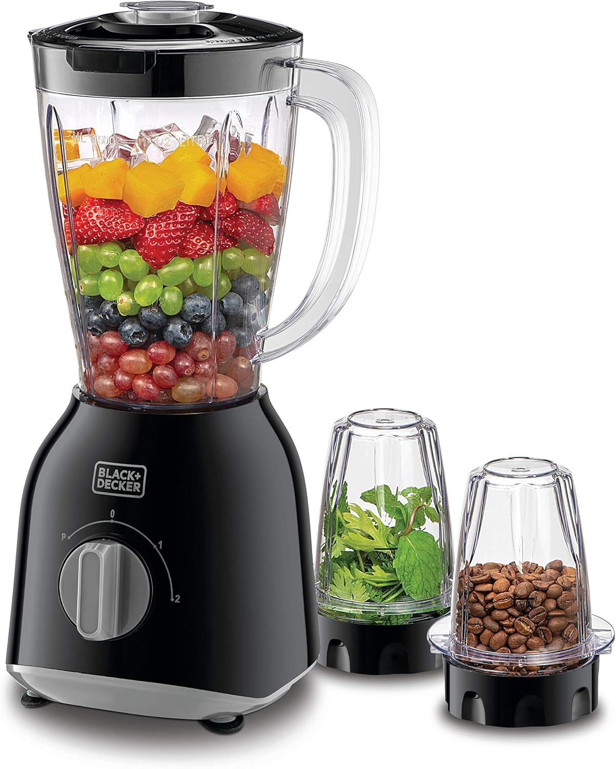 Black & Decker 400W, 1.5L Blender + 2 Mills