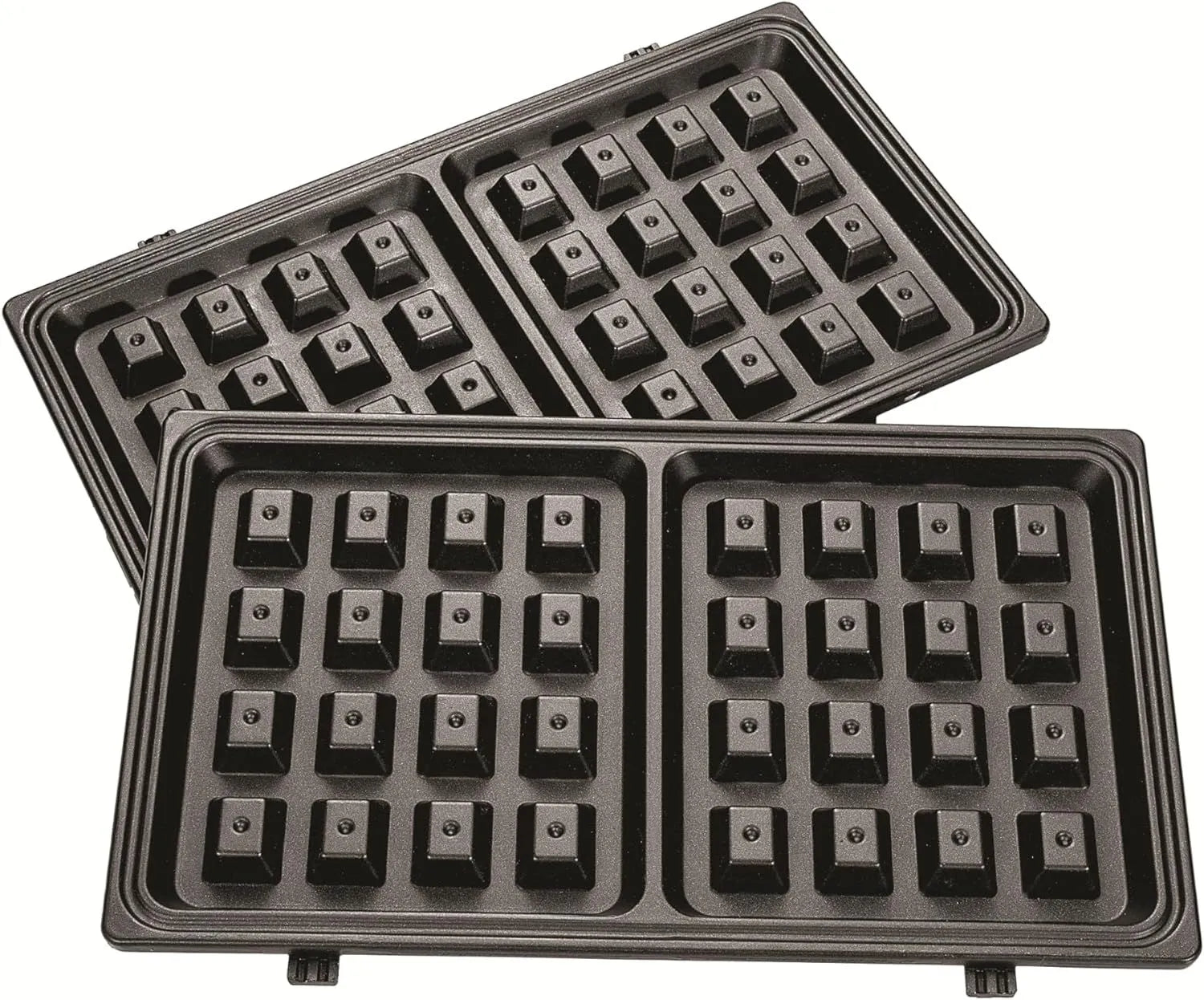Black & Decker 3 In 1 Interchangeable 780W TS2130-B5, Grill & Waffle& Sandwich Maker Silver/Black - (International Warranty)