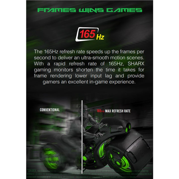 SharX QUEST Gaming Suitcase (PQ-24Q165I) – 24" QHD Monitor (2560x1440), Compatible with XboxS and all PS5 Versions (Digital, Slim, PS5 Pro)