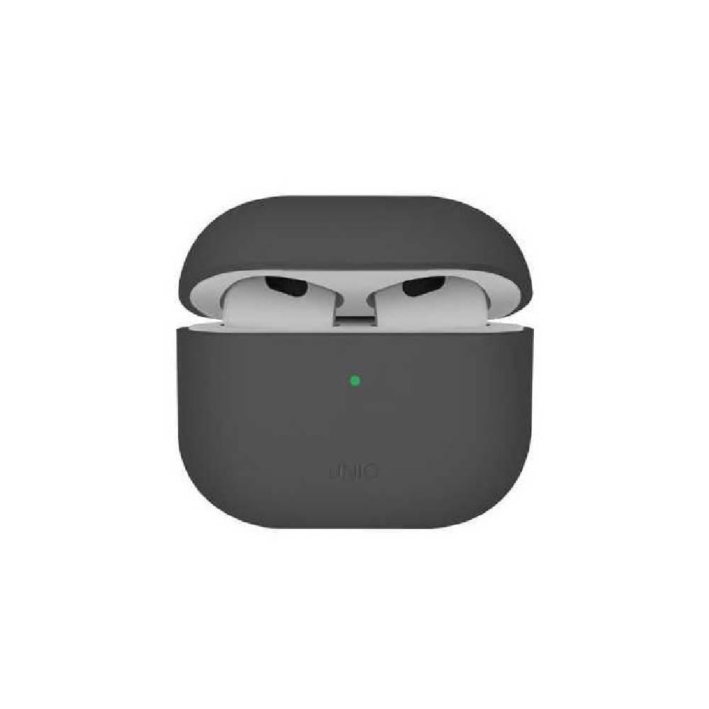 UNIQ LINO HYBRID LIQUID SILICON AIRPODS 4TH GEN (2024) CASE - ASH (GREY)