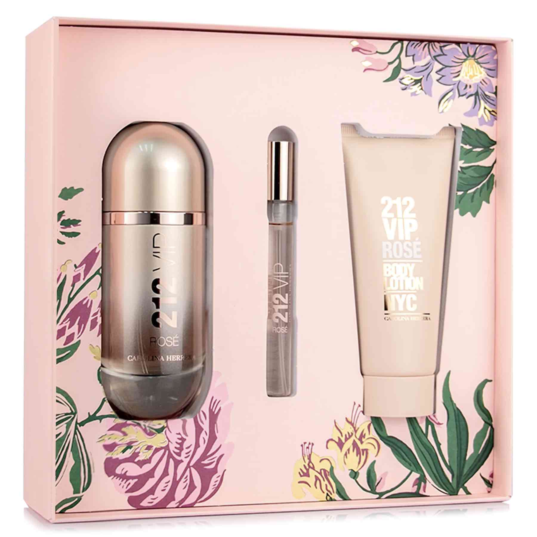 212 Vip Rose 3pcs Gift Set by Carolina Herrera