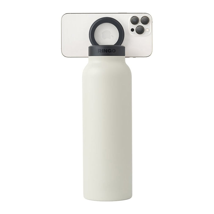 RINGO WATER BOTTLE  32 OZ SCREW LID / BOOSTER RING, Ivory