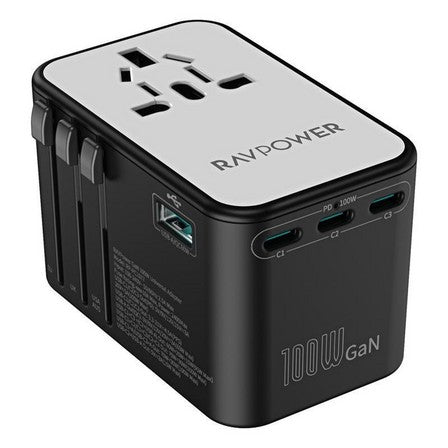 RAVPower RP-PC1077 GaN100W 5-in-1 Universal Adapter