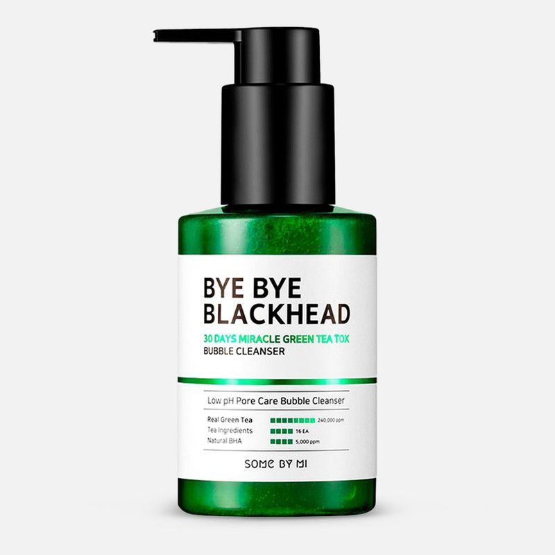 SOME BY MI  Bye Bye Blackhead 30 Day Miracle Green Tea Detox Bubble Cleanser 120g