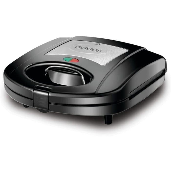 Black&Decker Sandwich & Grill Maker, 780W Power, 2in1 Interchangeable Sandwich and Grill Maker, with Indicator and Ready to Cook Lights, Non Stick Surface, Easy to Use