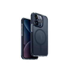 UNIQ HYBRID IPHONE 15 PRO  MAGCLICK CHARGING COMBAT (AF) - SMOKE BLUE