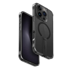 UNIQ HYBRID IPHONE 16 PRO (2024) 6.3 MAGCLICK CHARGING ELEVA WITH VERTICAL STAND - CARBON (BLACK)