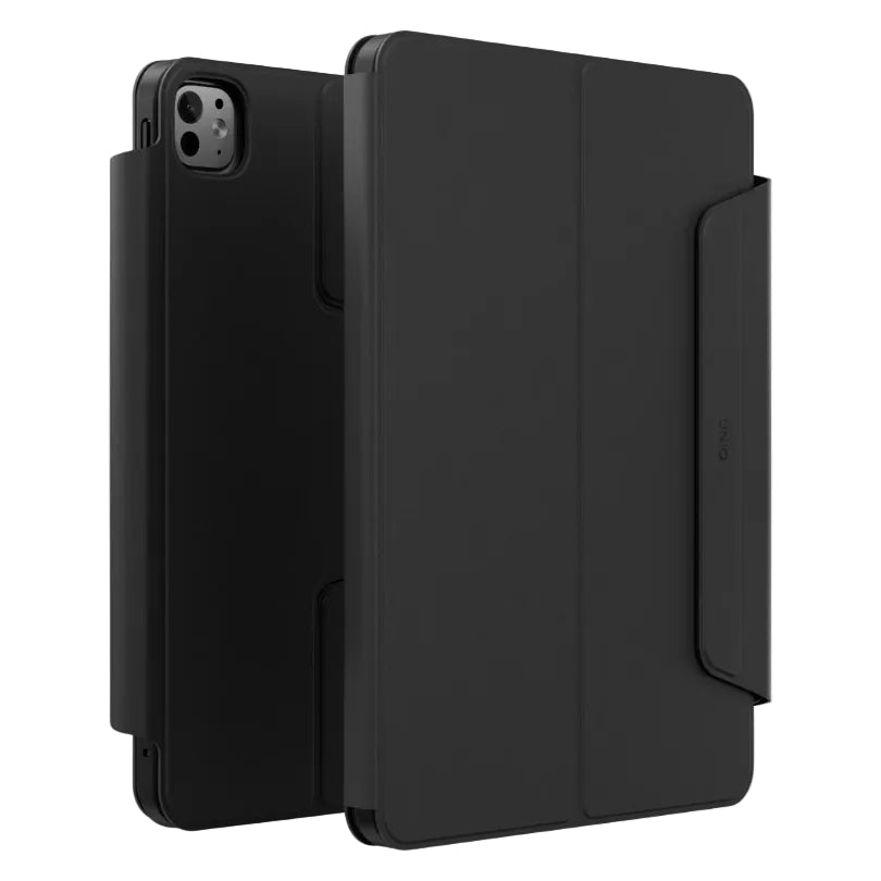 جراب UNIQ ROVUS SNAPMOUNT المغناطيسي القابل للفصل والدوران 360 درجة لأجهزة iPad Pro 11 (M4) - أسود دالاس