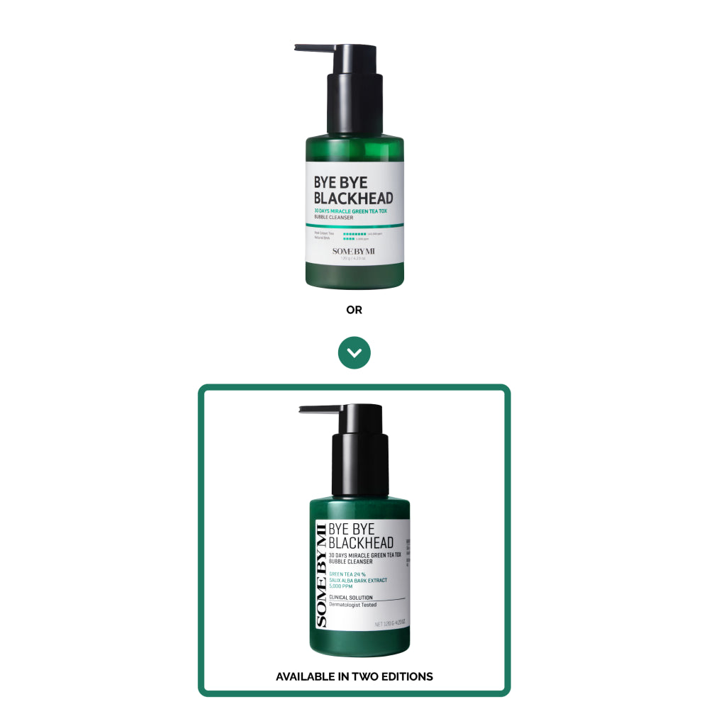 SOME BY MI  Bye Bye Blackhead 30 Day Miracle Green Tea Detox Bubble Cleanser 120g