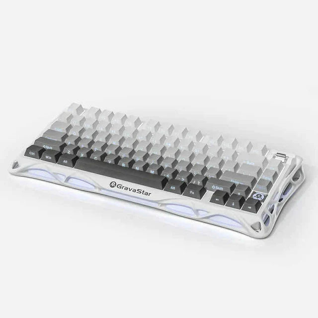 GravaStar Mercury K1 75% Wireless Mechanical Gaming Keyboard,Gradient White