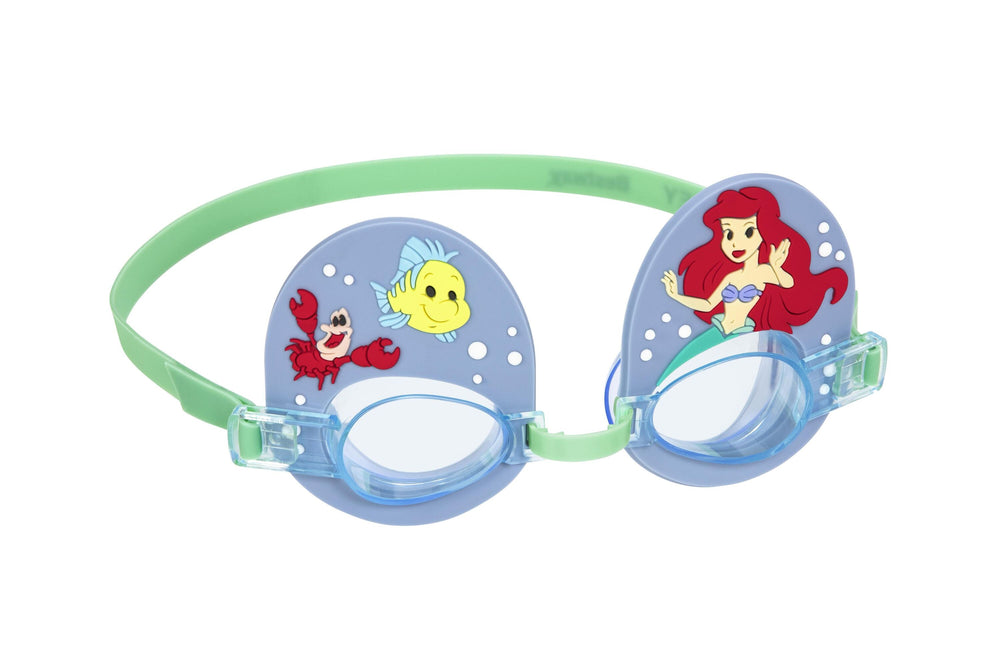 Bestway Deluxe Goggles Ariel (one pair of goggles, 1 assorted character designs) Age 3+