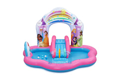 Bestway 2.21m x 1.93m x 1.40m Disney Princess Enchanted Palace Play Center (1 pool, 3 crowns, 6 play balls, repair patch) Age 2+