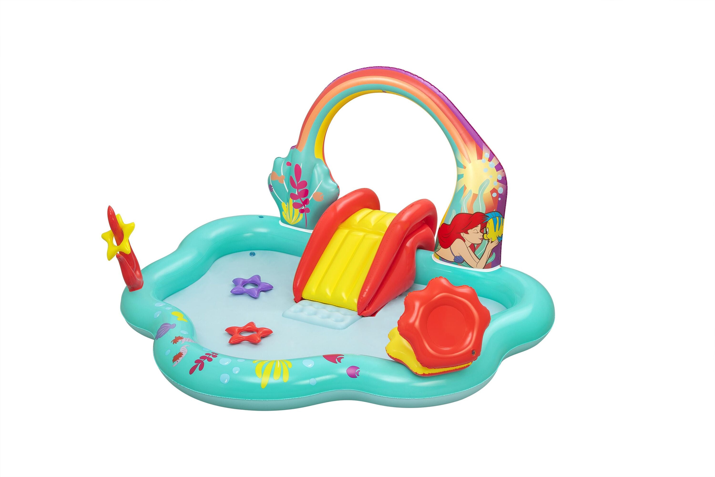 Bestway 2.21M X 1.93M X 1.17M Play Center (Contents: 1 pool, 3 star rings, 6 play balls, repair patch.) Age 2+