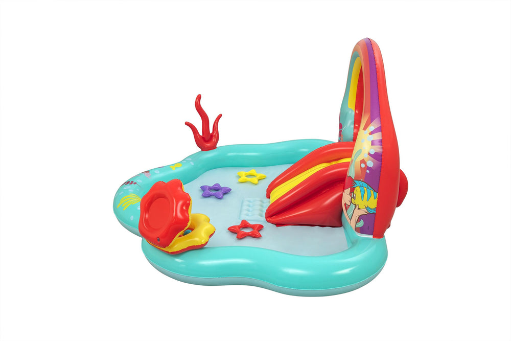 Bestway 2.21M X 1.93M X 1.17M Play Center (Contents: 1 pool, 3 star rings, 6 play balls, repair patch.) Age 2+