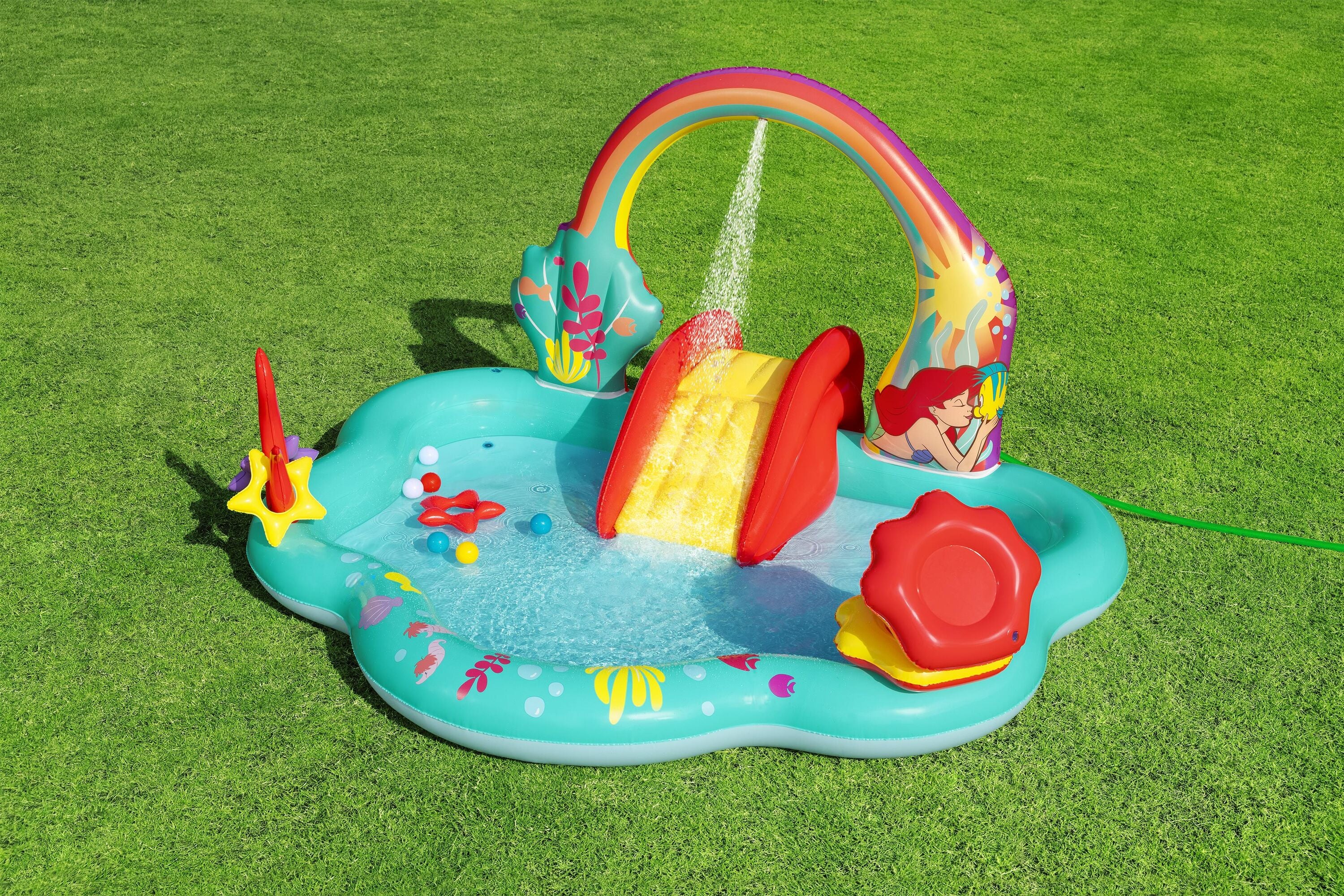 Bestway 2.21M X 1.93M X 1.17M Play Center (Contents: 1 pool, 3 star rings, 6 play balls, repair patch.) Age 2+
