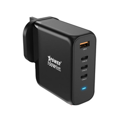 XPower GW150B 150W 4 Outout PD 3.0/Qc/Scp Gan Wall Charger - Black