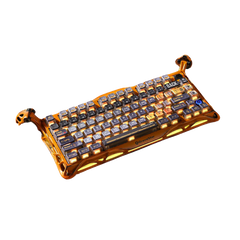 GravaStar Mercury K1 Pro 75% Wireless Mechanical Gaming Special Edition Keyboard - Battle Worn Yellow