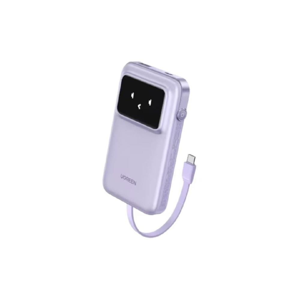 UGREEN Uno 10000mAh 30W Power Bank with Built-in Cable - Pink