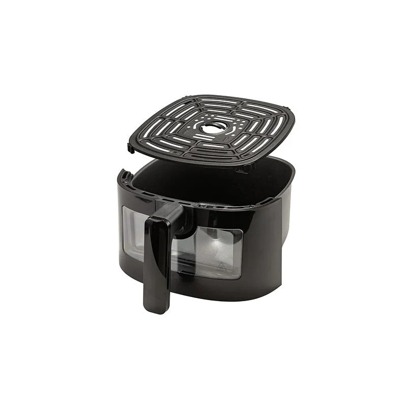 BLACK+DECKER Aerofry Digital Air Fryer, 1300W, 4.2 litres Capacity, Rapid Hot Air Circulation for Frying, Grilling, Baking and Broiling, Brushed Finish, Viewing Window - Black,