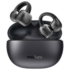 Promate AudioFit™ Open Ear Clip On TWS Earbuds w/ IntelliTouch,Black