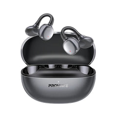 Promate  AudioFit™ Open Ear Clip On TWS Earbuds w/ IntelliTouch ,Smart Touch Contro,Black