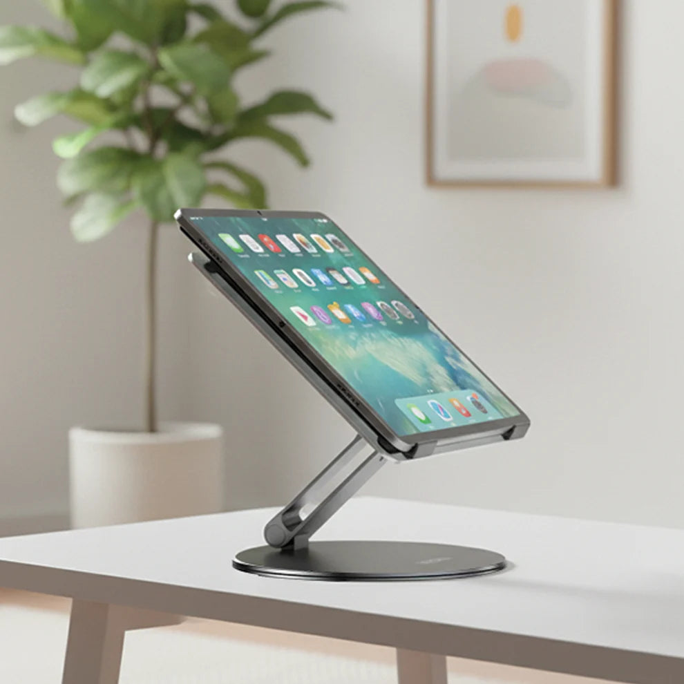 Mowsil Adjustable Laptop Stand for Desk & Tablet,Gray