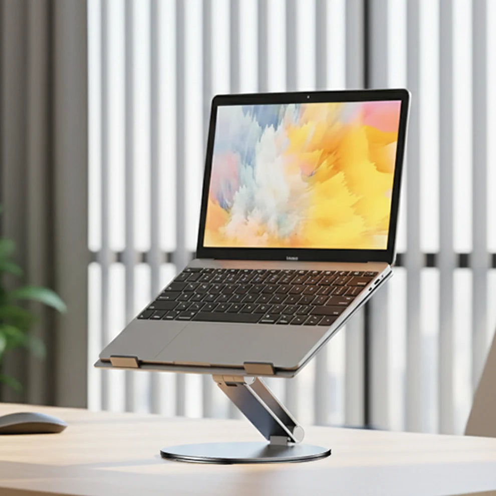 Mowsil Adjustable Laptop Stand for Desk & Tablet,Gray