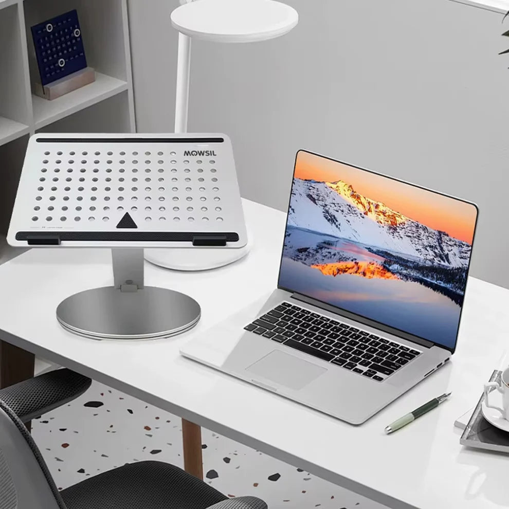 Mowsil Adjustable Laptop Stand for Desk & Tablet,Gray