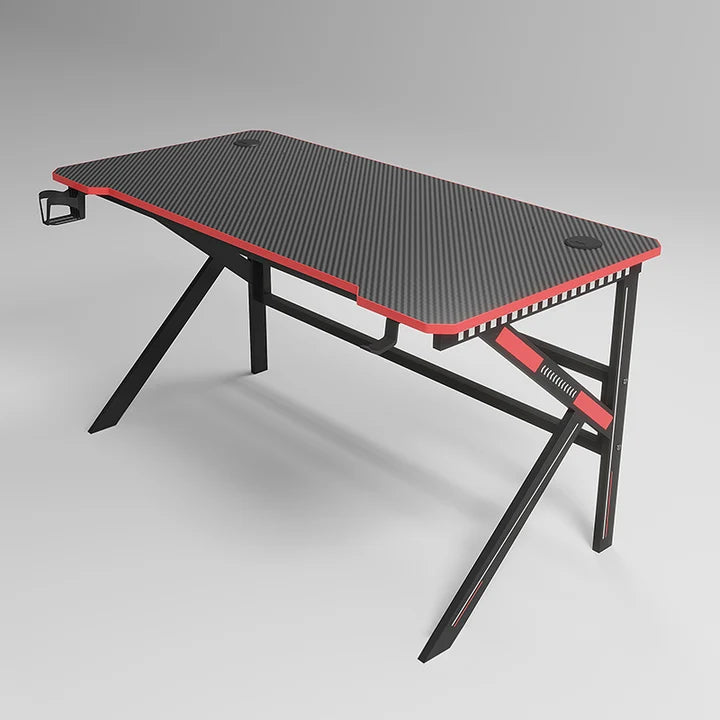 GADGETON D2105 – Y-Shaped RGB Flowing Light Gaming Desk (Size: 120*60*74cm) - Black