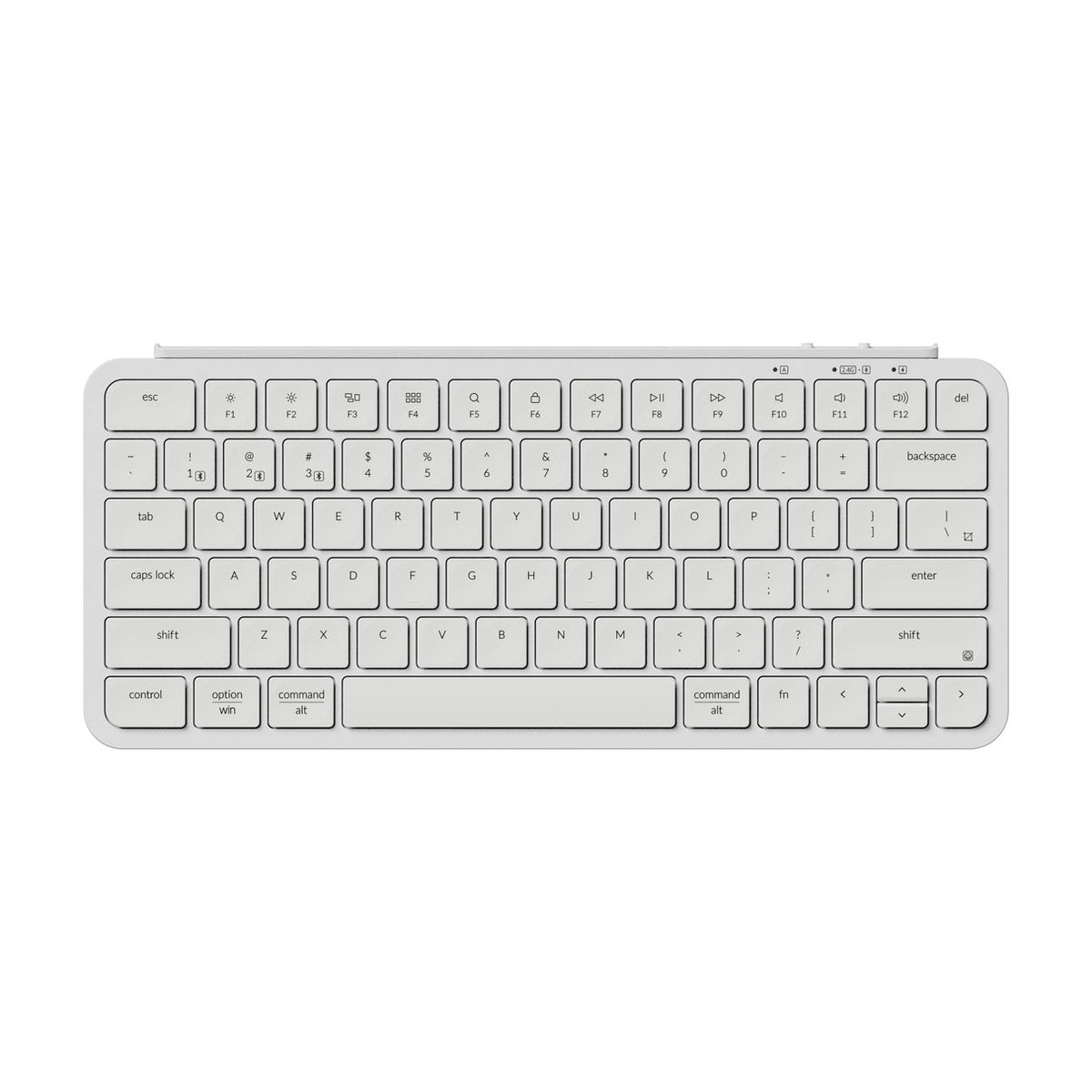 Keychron B1 Pro Ultra-Slim Wireless 75% ZMK Custom Keyboard for Win & Mac - White, Arabic