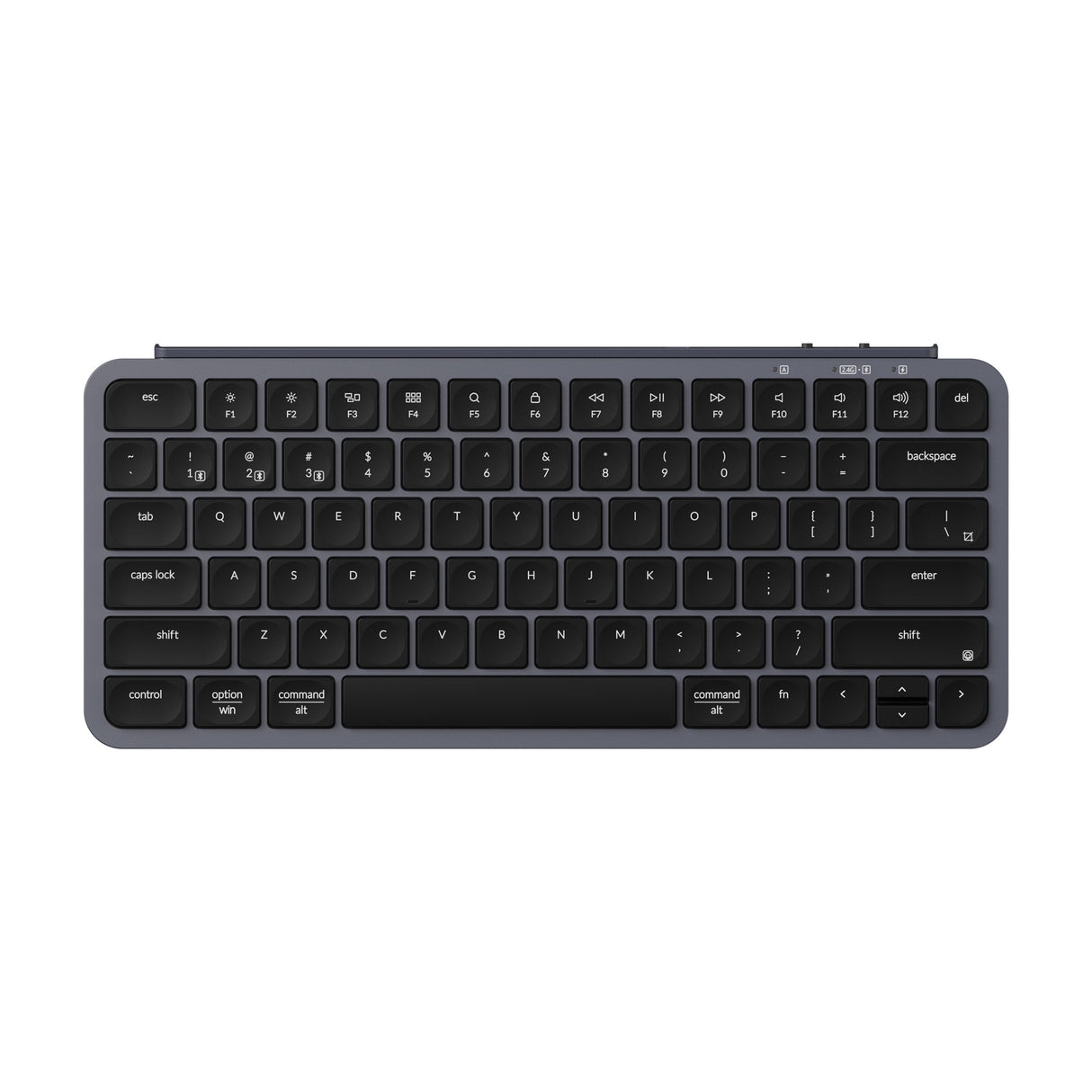 Keychron B1 Pro Ultra-Slim Wireless 75% ZMK Custom Keyboard for Win & Mac - Space Grey, Arabic