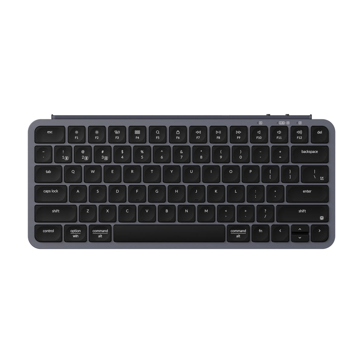Keychron B1 Pro Ultra-Slim Wireless 75% ZMK Custom Keyboard for Win & Mac - Space Grey, Arabic