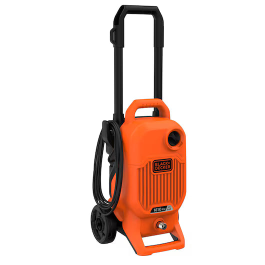 BLACK+DECKER |1700W, 125 Bar Corded Pressure Washer |Vertical| Portable and easy to store |Orange + Black