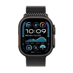 Apple Watch Ultra 2 GPS + Cellular 49mm Black Titanium with Black Titanium Milanese Band - Medium