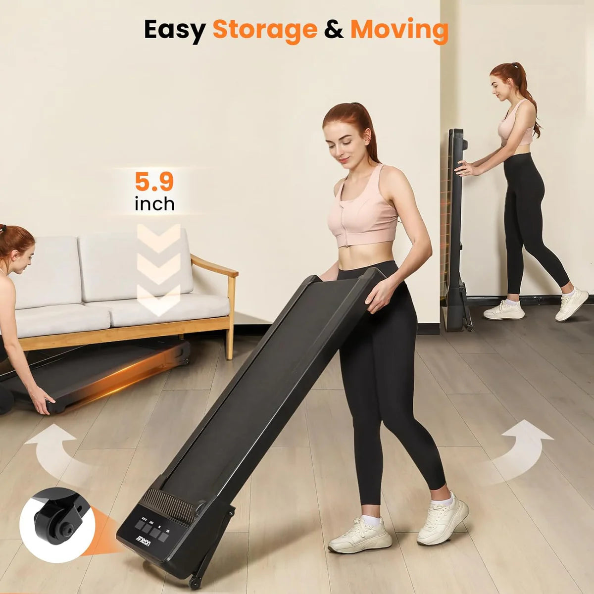 Pre-order:Black Bull Walking Pad Treadmill with 12% Auto Incline - UMWP105